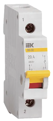 KARAT Выключатель нагрузки (мини-рубильник) ВН-32 1P 20А IEK