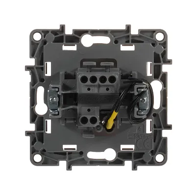 ШЭ 59 Перекл. 1кл. с/у с инд. 16А (ч.барxат, б/рамки)(10шт) VS616-157-6-86