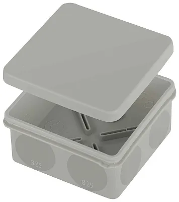 Коробка расп. о/п 103x103x32 IP66 2-комп. атм.стойкая прямой монтаж серая HEGEL КР2402 (56шт/уп)