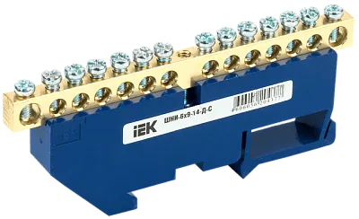 Шина нулевая на DIN-изол ШНИ-6x9-10-Д-С ИЭК