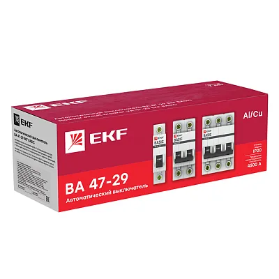 Автомат  1п 25А (C) (47-29) 4,5кА EKF Basic