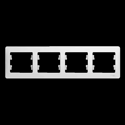 ШЭ Глосса Рамка 4-я гориз. GSL000104 (белый) (15шт/уп)