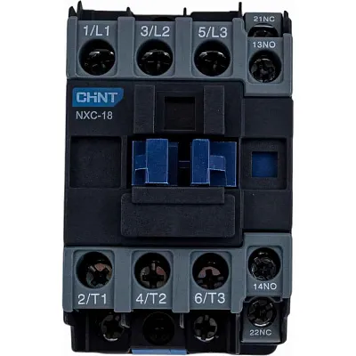 Контактор 18А 230В/АС3 1НО+1НЗ NXC-18 18A  CHINT