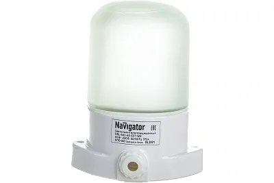Сауна НПБ  60Вт NBL-SA1-60-E27-WH IP54 НПБ400 для сауны до +125гр. Navigator 61509