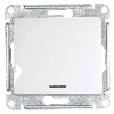 ШЭ Глосса Выкл. 1кл. с/у с инд. 10А (белый, б/рамки) GSL000113 (20шт/уп)