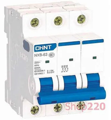 Автомат  3п 32А (С) (NXB-63) 6kA CHINT