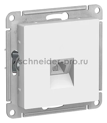 ШЭ Атлас Роз.телеф. с/у RJ11, (б/рамки, белый) ATN000181 (10шт/уп)