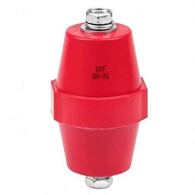 Изолятор шинный СМ76  силовой  (Н76xD50xМ10мм) с болтом EKF