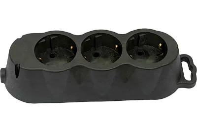 Розетка каучук  переносная 3 м 2P+PE 16А 220В без крышк. РА16-001 Витебск Свет