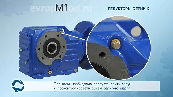Цилиндрический мотор-редуктор A502-28.26-М1-5-P132B5-B-CW(A) INNOVARI