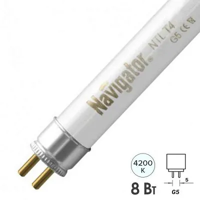Лампа люм.  8W/840 G5  T5 NTL-T5-08-840-G5  94107 Navigator
