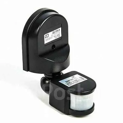 Датчик движ.ДД 008 черн. ИК макс.нагр.1200Вт, угол обз.180гр., даль.12м, NS-IRM04-BL Navigator 71966