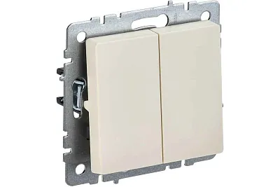 ИЭК Брайт Выкл. 2-кл. проx. 10А ВС10-2-6-БрЖ жем. IEK