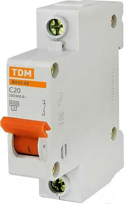 Автомат  1п 50А (C) (ВА 47- 63)  TDM
