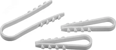 ДЮБЕЛЬ xомут  5x10мм нейлон белый (50шт) Navigator 71848