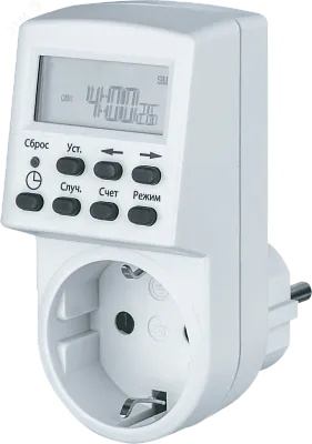 Таймер NTR-E-S01-WH розет. электрон. Navigator 61555