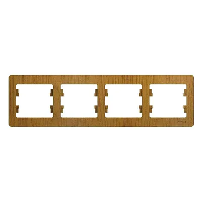 ШЭ Глосса Рамка 4-я гориз. GSL000504 (дуб) (15шт/уп)