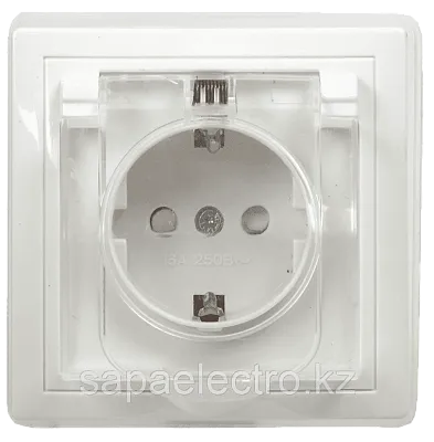 ИЭК Брайт Роз. 1м с з/к/ш с кр. 16А IP44 РСбш10-3-44-БрБ бел. IEK