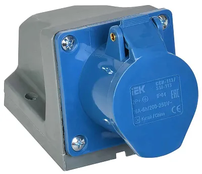 Силовая стацион.роз.о/п 113 2Р+РЕ 16А 220В IP44 MAGNUM ИЭК