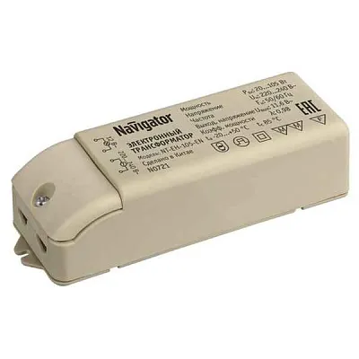 Трансформатор  для галог. ламп 20-105W 12V NT-EH-105-EN Navigator 94 433