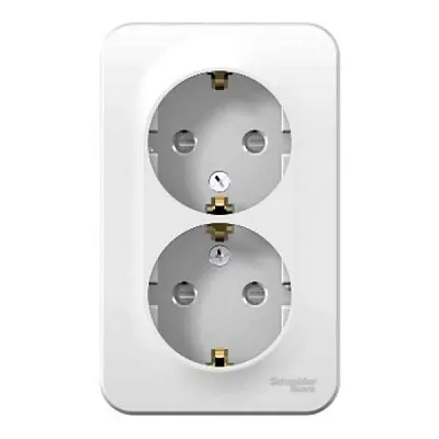 ШЭ БЛАНКА Роз. 2-ая о/у, з/к б/шт 16А  (белый, изол. пл.) (8шт) BLNRA010211