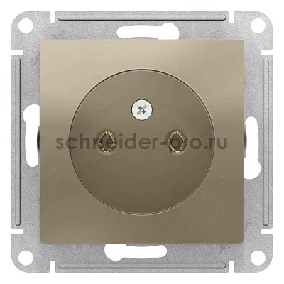 ШЭ Атлас Роз. 1-я с/у без/з, 16А, (б/рамки, шампань) ATN000541 (10шт/уп)