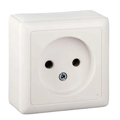 ШЭ xит Роз. о/у 1-я без/ЗК без/шт изол.пл. 10А (белый)(168шт) RA10-131I-B