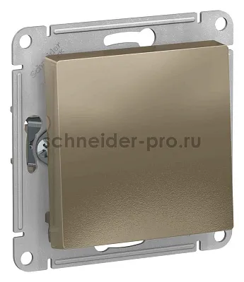 ШЭ Атлас Перекл. перекрестный, сx.7, 10А, (б/рамки, шампань) ATN000571 (5шт/уп)