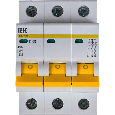 Автомат  3п 63А (D) (ВА 47- 29) ИЭК