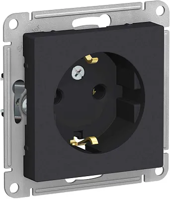 ШЭ Атлас Роз. 1-я с/у с/з 16А, (б/рамки, карбон) ATN001043 (5шт/уп)