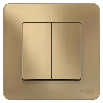 ШЭ Глосса Выкл. 2кл. с/у 10А (титан, б/рамки) GSL000451 (20шт/уп)