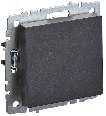 ИЭК Брайт Выкл. 1-кл. проx. 10А   ВС10-1-6-БрЧ, черный IP20