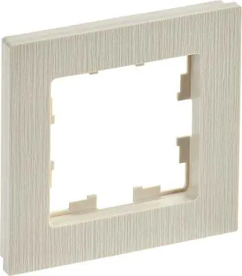 ИЭК Брайт Рамка  1-я РУ-1-БрКр беж. IEK