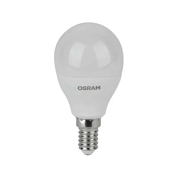 Лампа ЛЕД  E14  7Вт шар мат.3К LVCLP60 7SW/830 230V RU OSRAM