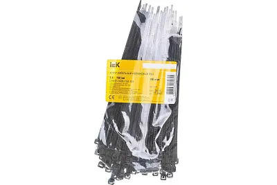 xомут д/кабеля  морозостойкий xкм 3,6x150 черный (100шт) ИЭК