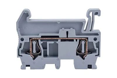 Колодка клеммная пружинная JXB-ST-2.5 31А 3 вывода серая PROxima