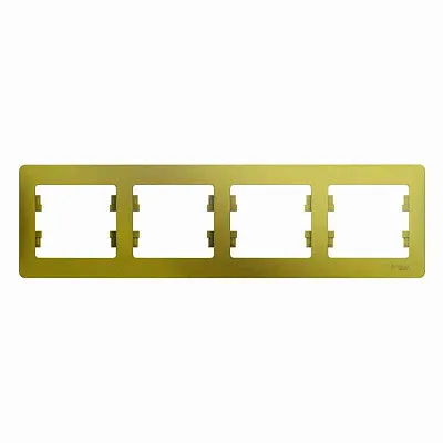 ШЭ Глосса Рамка 4-я гориз. GSL001004 (фисташ) (5шт/уп)