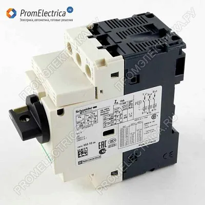 GV2ME03 АВТОМАТИЧЕСКИЙ ВЫКЛЮЧАТЕЛЬ С КОМБИНИРОВАННЫМ РАСЦЕПИТЕЛЕМ 0,25-0,40А