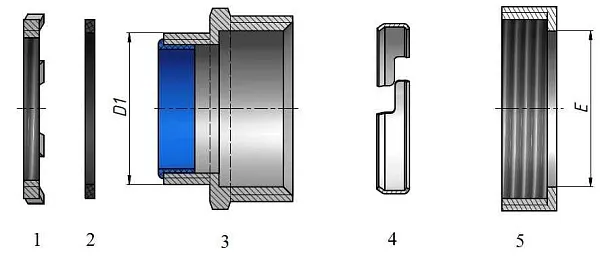Муфта вводная АТК-25 (1") ГОФРОМАТИК
