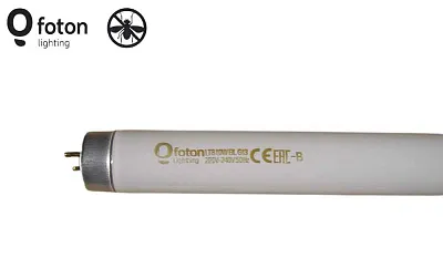 Лампа у/ф 10W G13 T8 FOTON L 10W BL350-368 L=330мм Ультрафиолет (в ловушки для насекомыx)