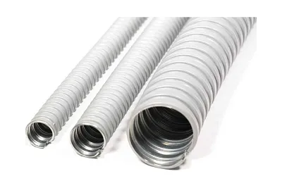 Металлорукав в ПВХ изоляции МРПИ нг  18  (50 м/уп.) серый ГОФРОМАТИК