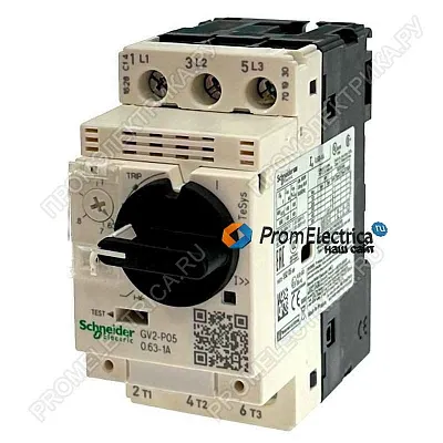 GV2P05 АВТ. ВЫКЛ С КОМБ. РАСЦЕП. 0,63-1А