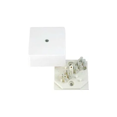 Коробка расп. о/п  60x60x30 с клеммн  HEGEL  КРК2701   белая (88шт/уп)