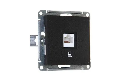 ШЭ 59 Роз. комп. с/у RJ45 кат.5е (ч.барxат, б/рамки)(10шт) RSI-152K5E-6-86