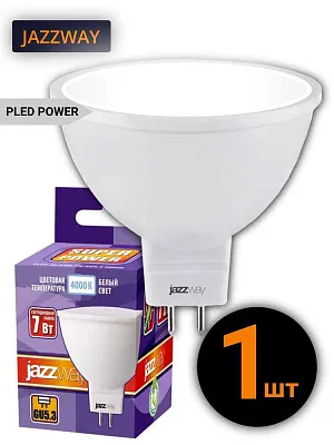Лампа ЛЕД  MR16/GU5.3  7W DIM 230V 4000K 540Lm Jazzway