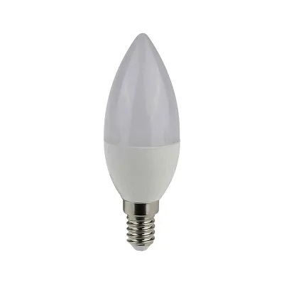 Лампа ЛЕД  E14  5Вт свеча мат.4К LED Candle C37 400lm 4000K E14 IEK