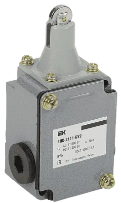 Выкл.путевой ВПК-2111-БУ2, толкатель с роликом IP65, IEK