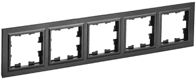 ИЭК Брайт Рамка 5-я РУ-5-БрЧ черн. IEK