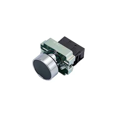 Кнопка LAY5-BA21 без подсветки черная 1 НО ИЭК