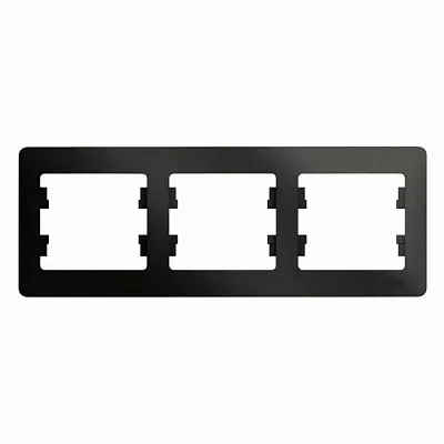 ШЭ Глосса Рамка 3-я гориз. GSL000703 (антрацит) (5шт/уп)